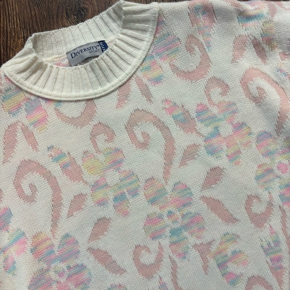 Vintage floral crewneck sweater - Picture 2 of 4